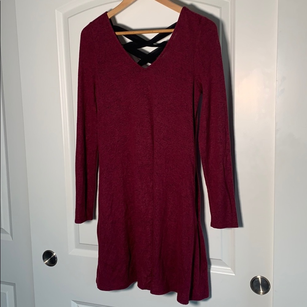 Burgundy Sweaterdress